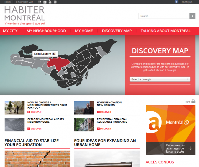 Habiter Montreal City of Montreal LiquidCMS